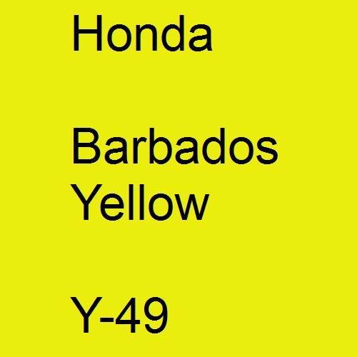 Honda, Barbados Yellow, Y-49.